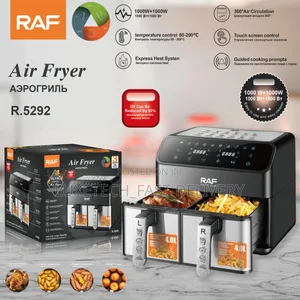 Raf 8-Liters Dual-Basket Digital Air Fryer R.5292