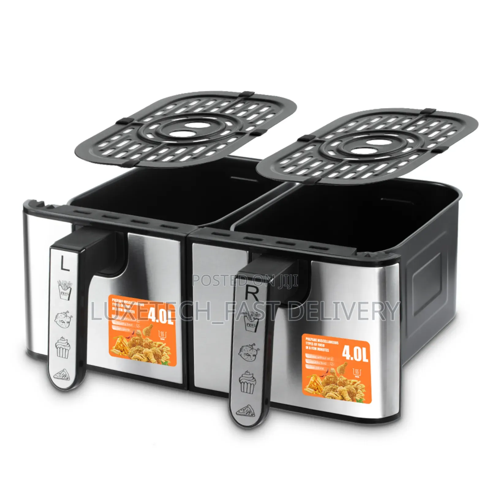 Raf 8-Liters Dual-Basket Digital Air Fryer R.5292