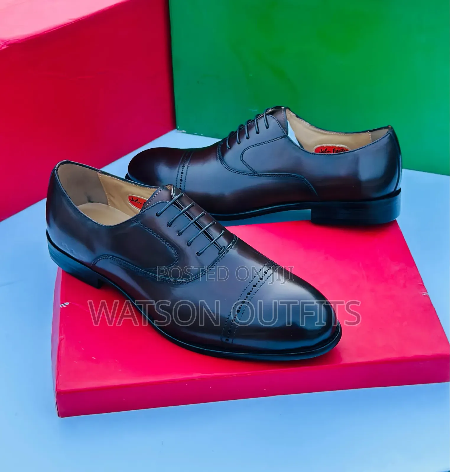 John Foster Brand New Men's Leather Shoes Very Beautiful