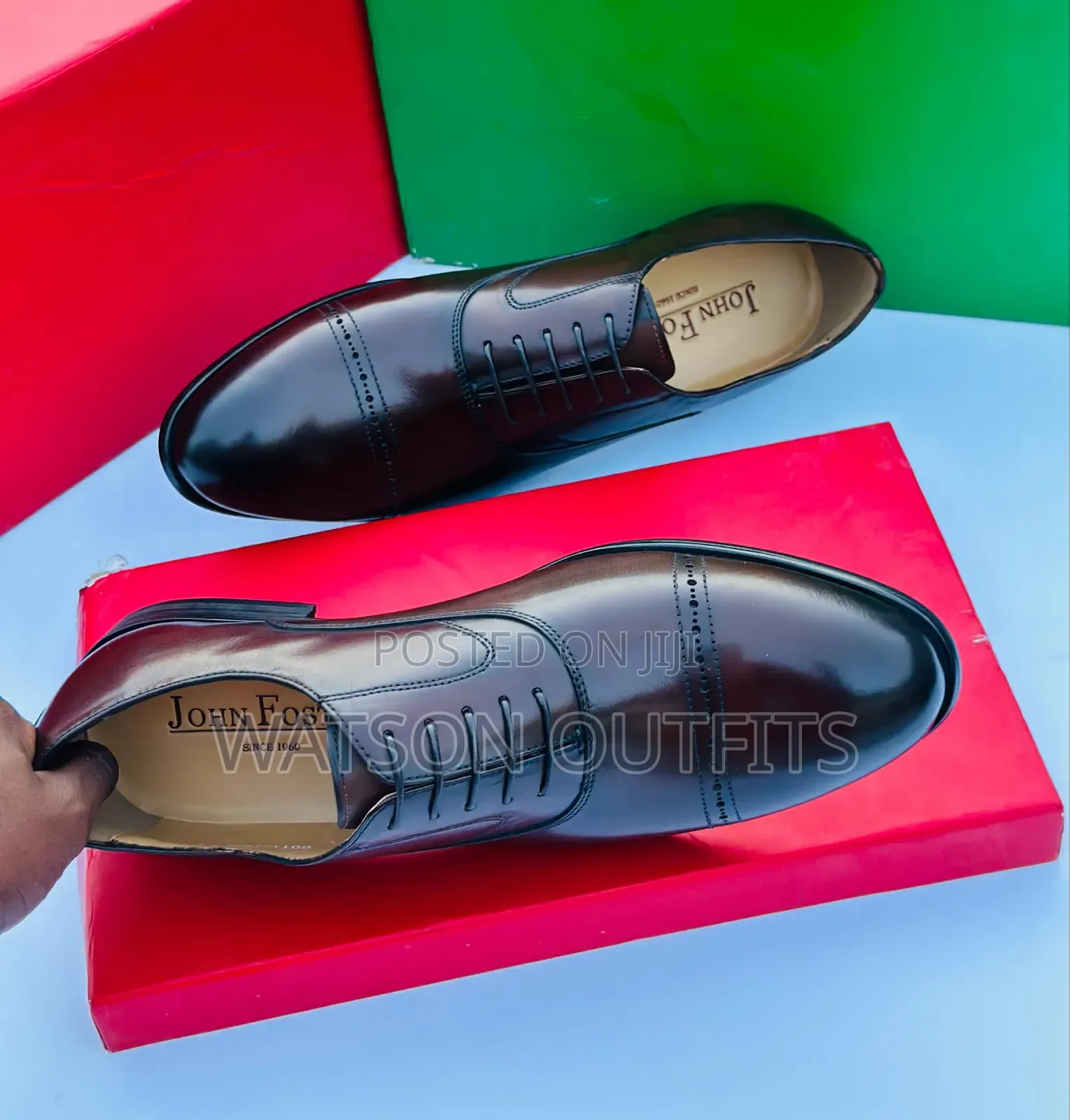 John Foster Brand New Men's Leather Shoes Very Beautiful