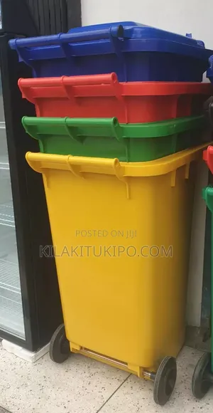 240l Waste Bins Easy Movable With Tyres