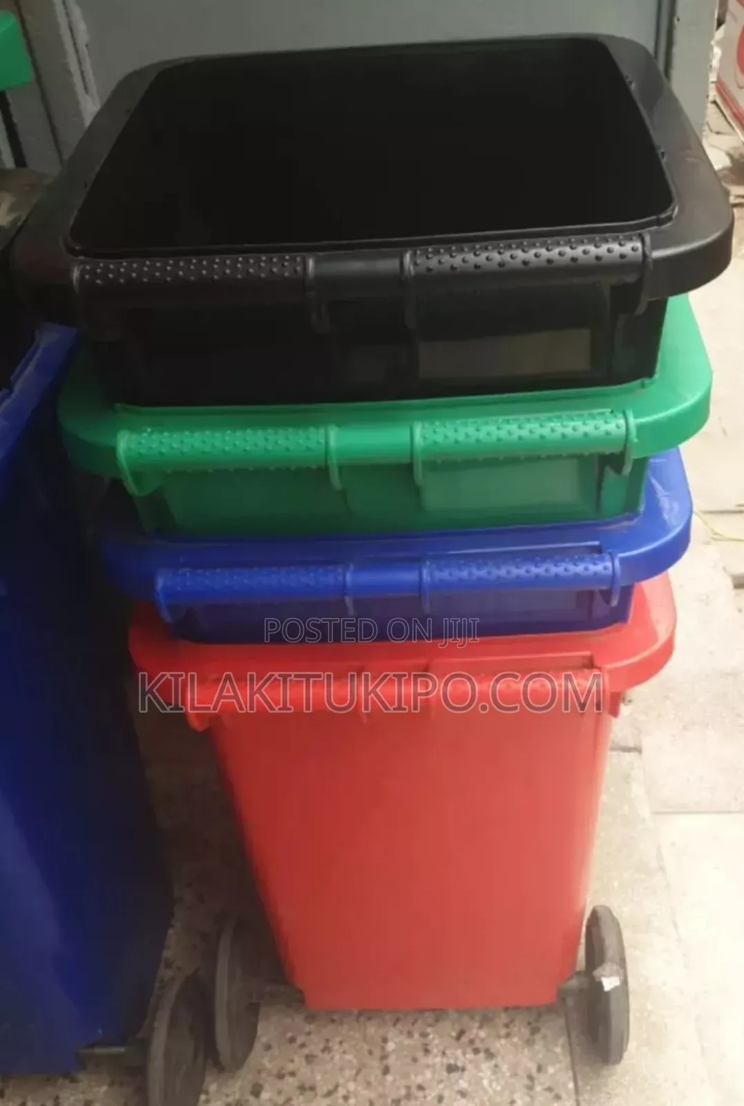 100l Waste Bins Heavy Duty With Tyres