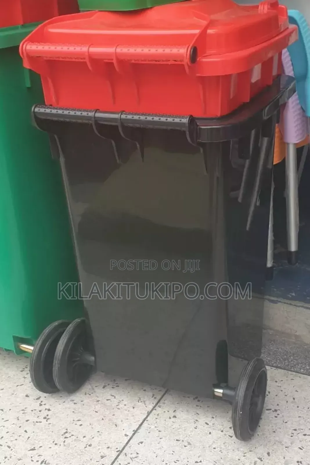 100l Waste Bins Heavy Duty With Tyres