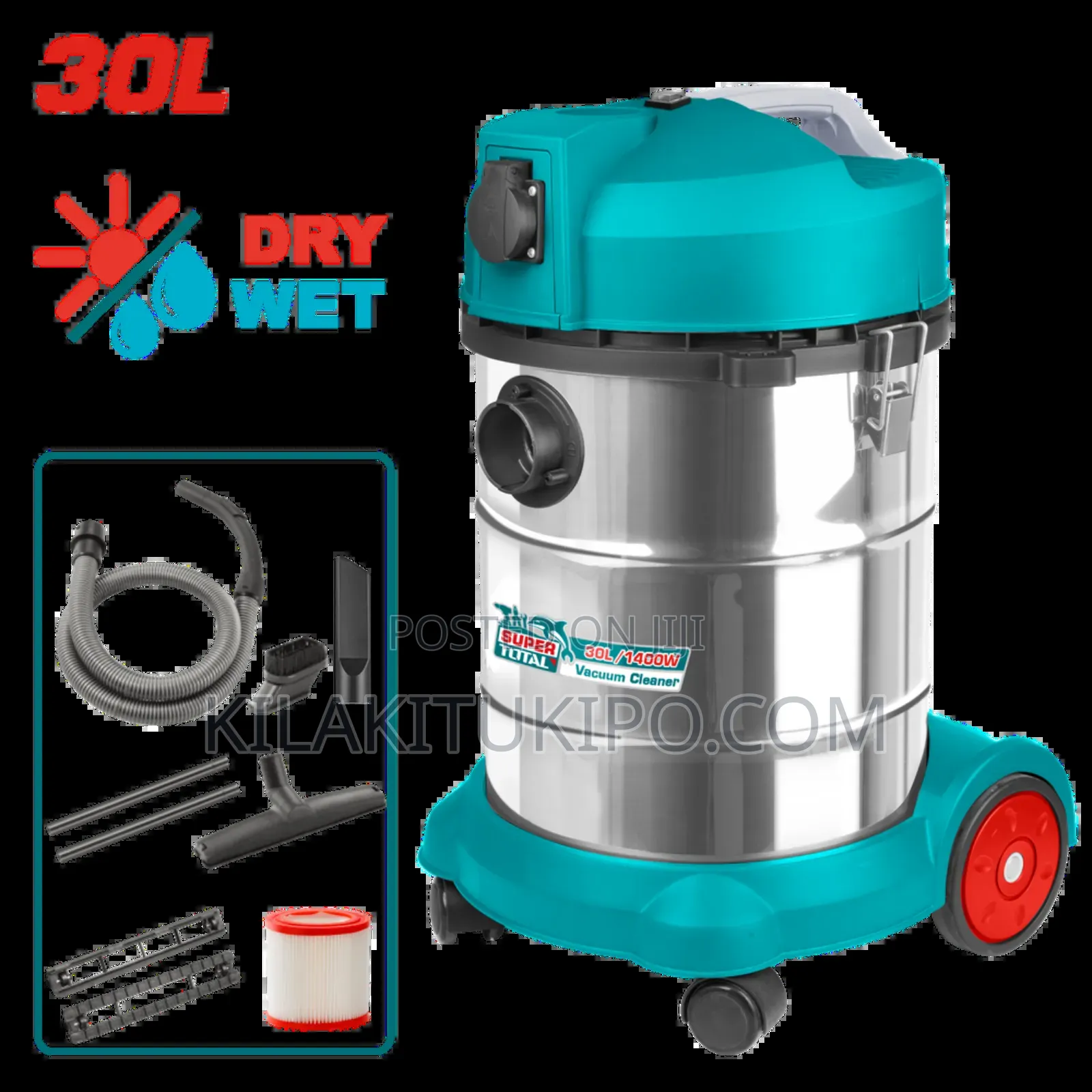 1400w Total Vacuum Cleaner 30l