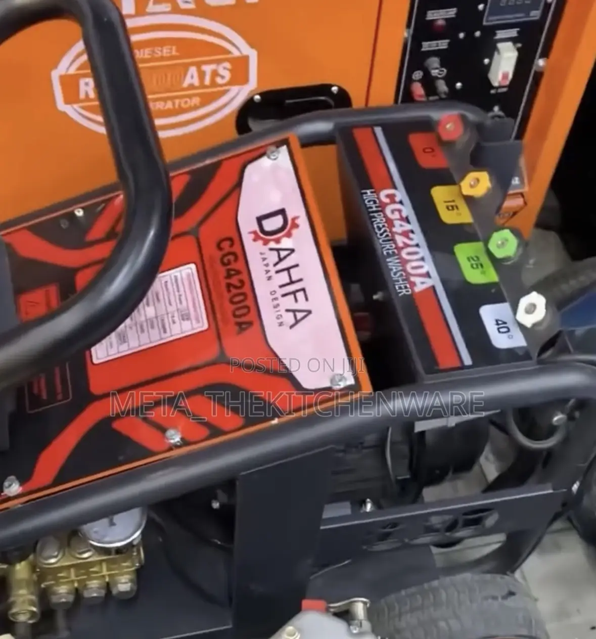 Dahfa Electric High Pressure Washer 4.0hp Cg4200a 250bar 3800psi