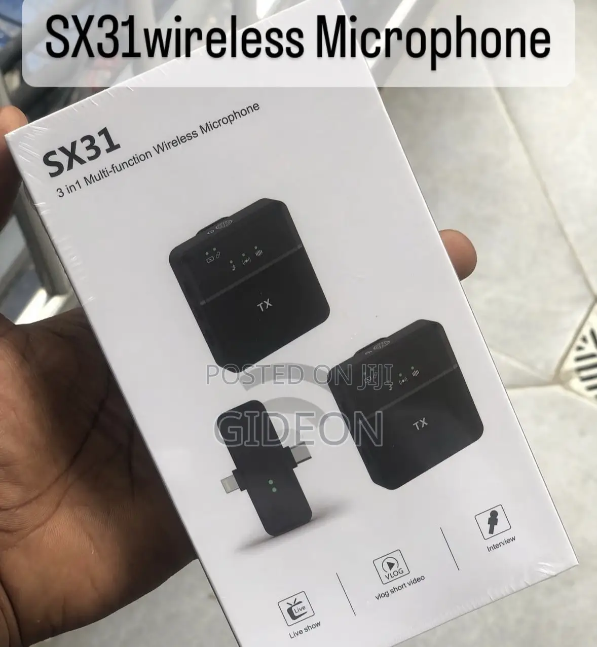 X31 Double Mic Wireless Microphone