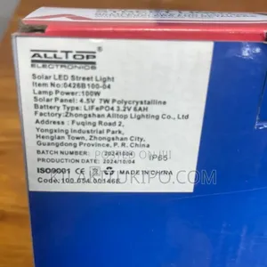 100w Solar Led Street Light