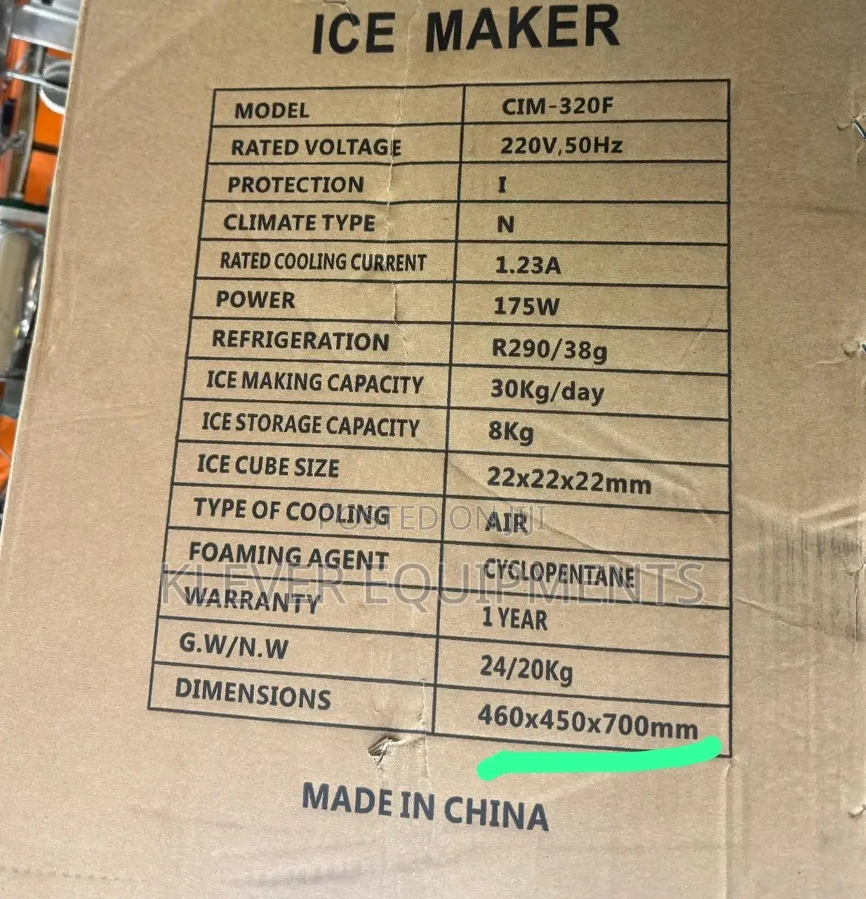 30kg Per Day Commercial Ice Maker Machine