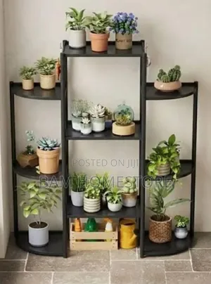 Modern Multi-Tier Plant Stand Flower Rack - Rafu Ya Maua Ya Kisasa