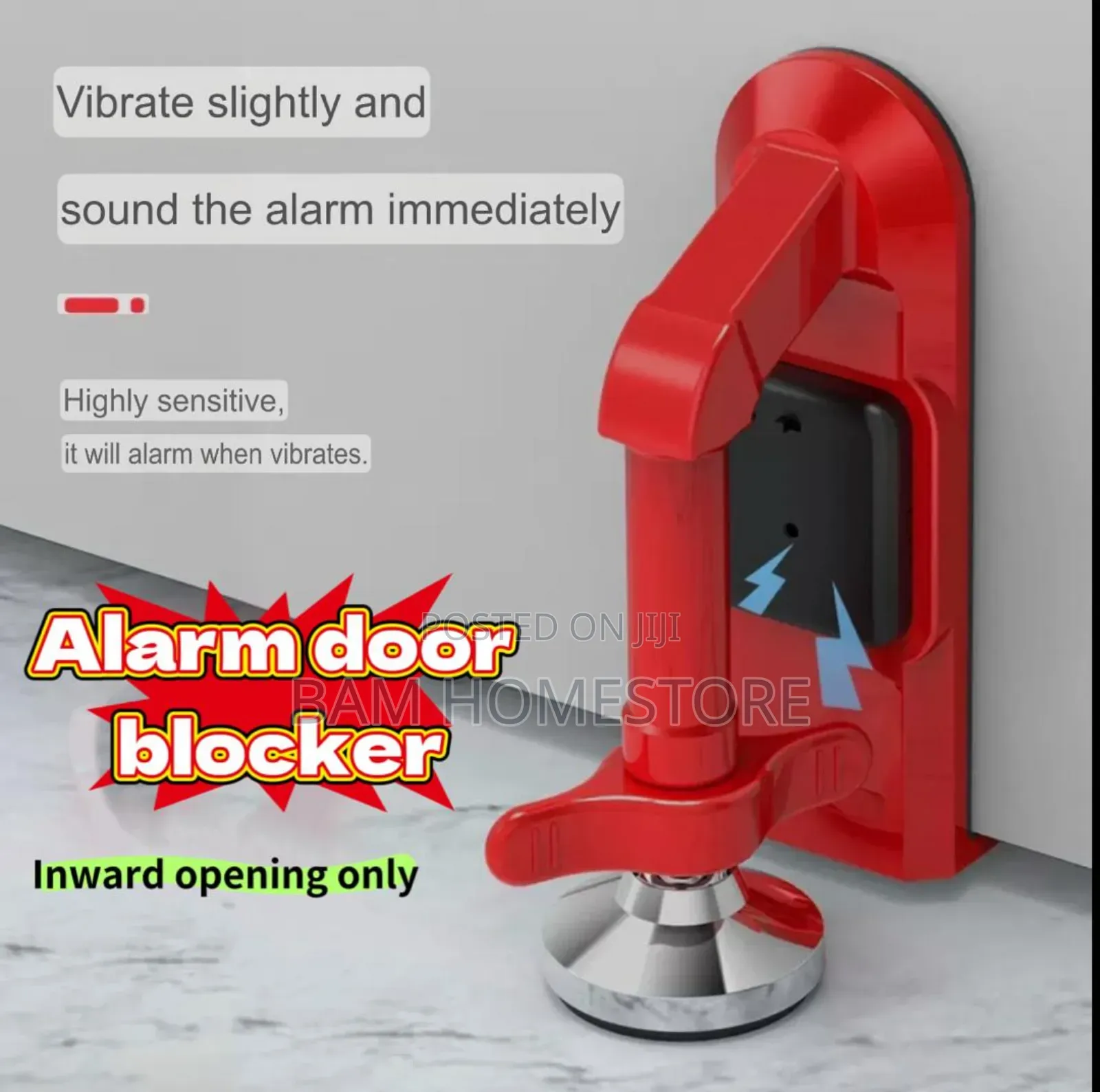 Alarm Door Blocker - Kifuli Cha Mlango Chenye King’Ora Cha Usalama