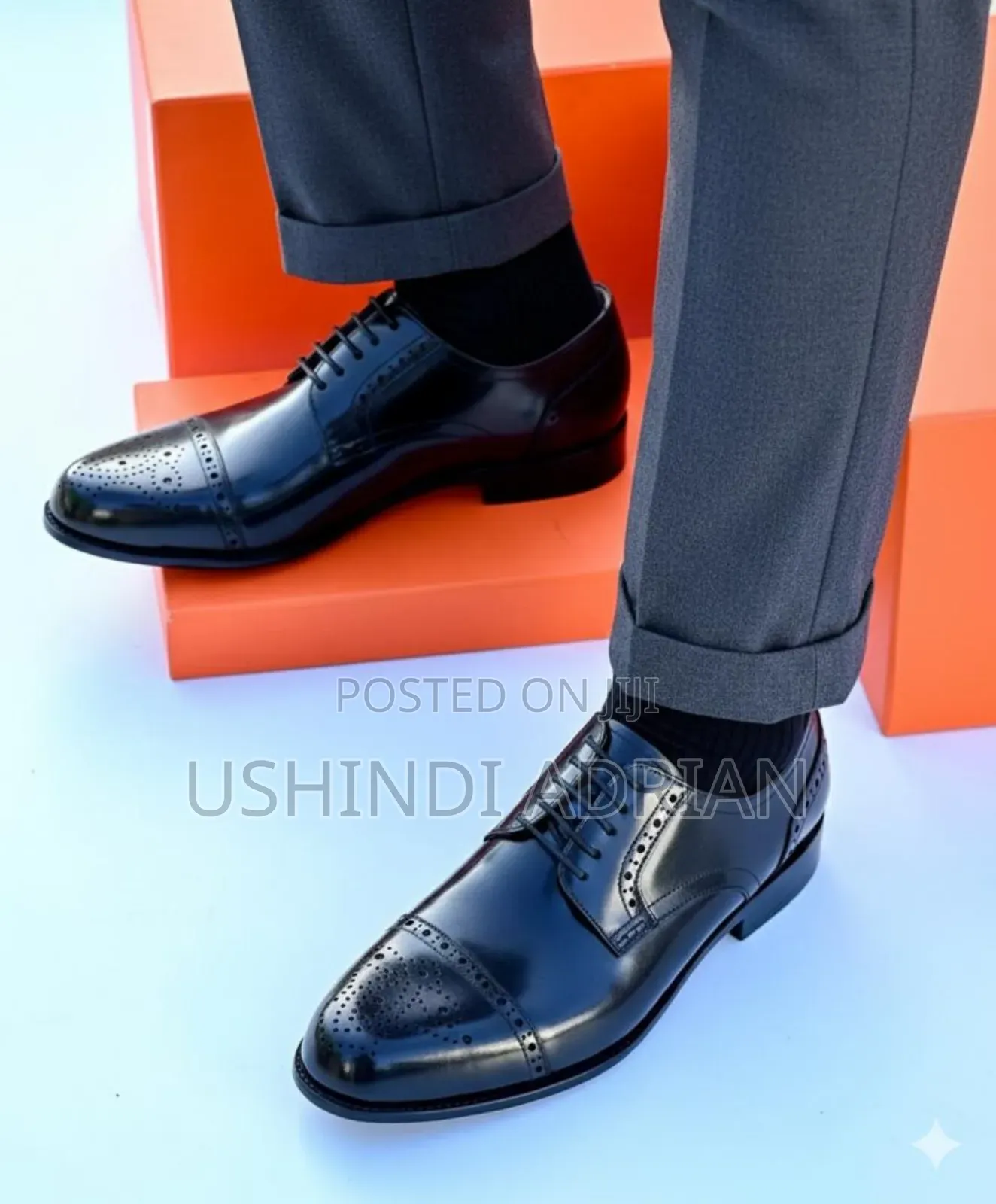 Viatu Vya Hadhi Ya Kifalme–King Class Leather Shoes