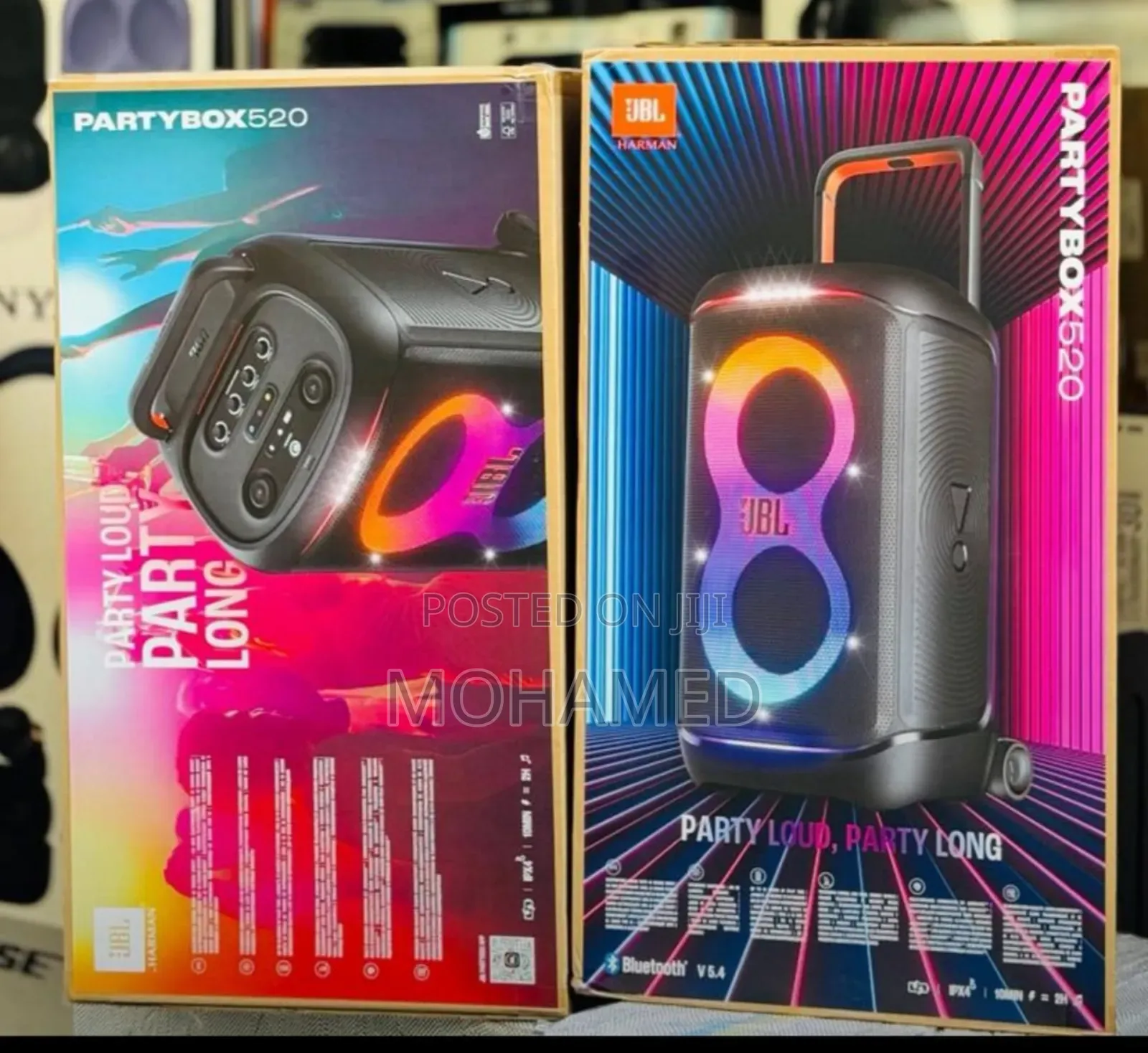 JBL Partybox 520 – Spika Ya Sherehe Yenye Nguvu Kubwa Ya Sauti