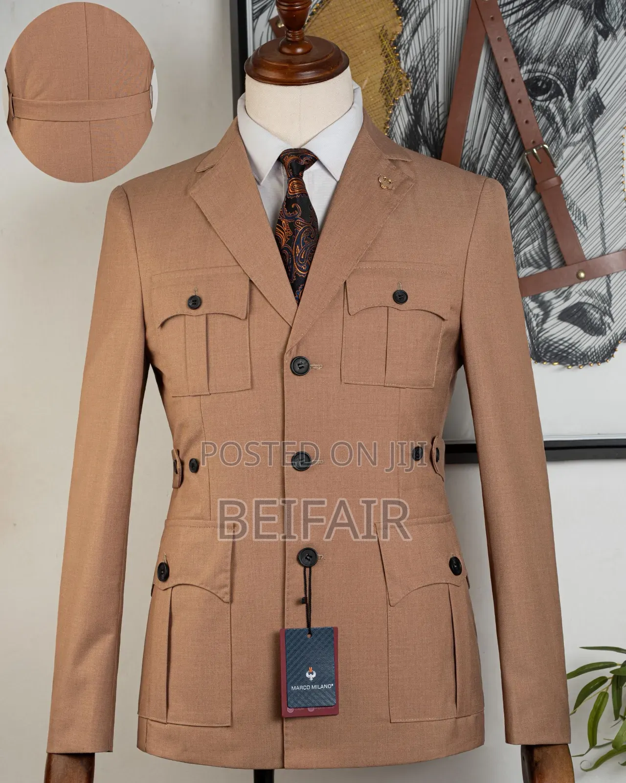 Khaki Suits | 4 Pockets