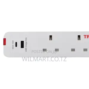 Tronic 3 Way Extension Socket + Usb + Usb C