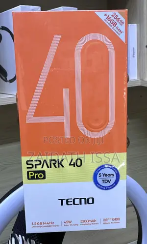 New Tecno Spark 40 Pro 256 GB Black