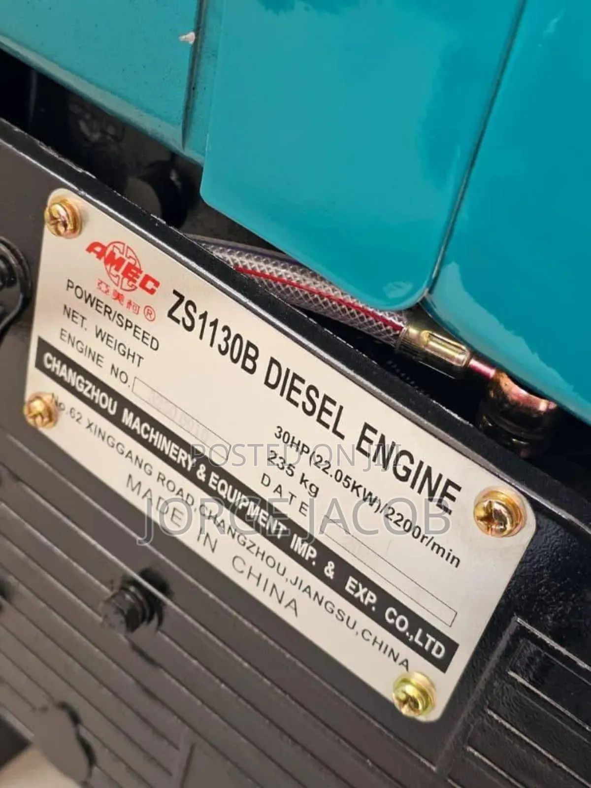 Amec Zs1130b Diesel Engine 30hp