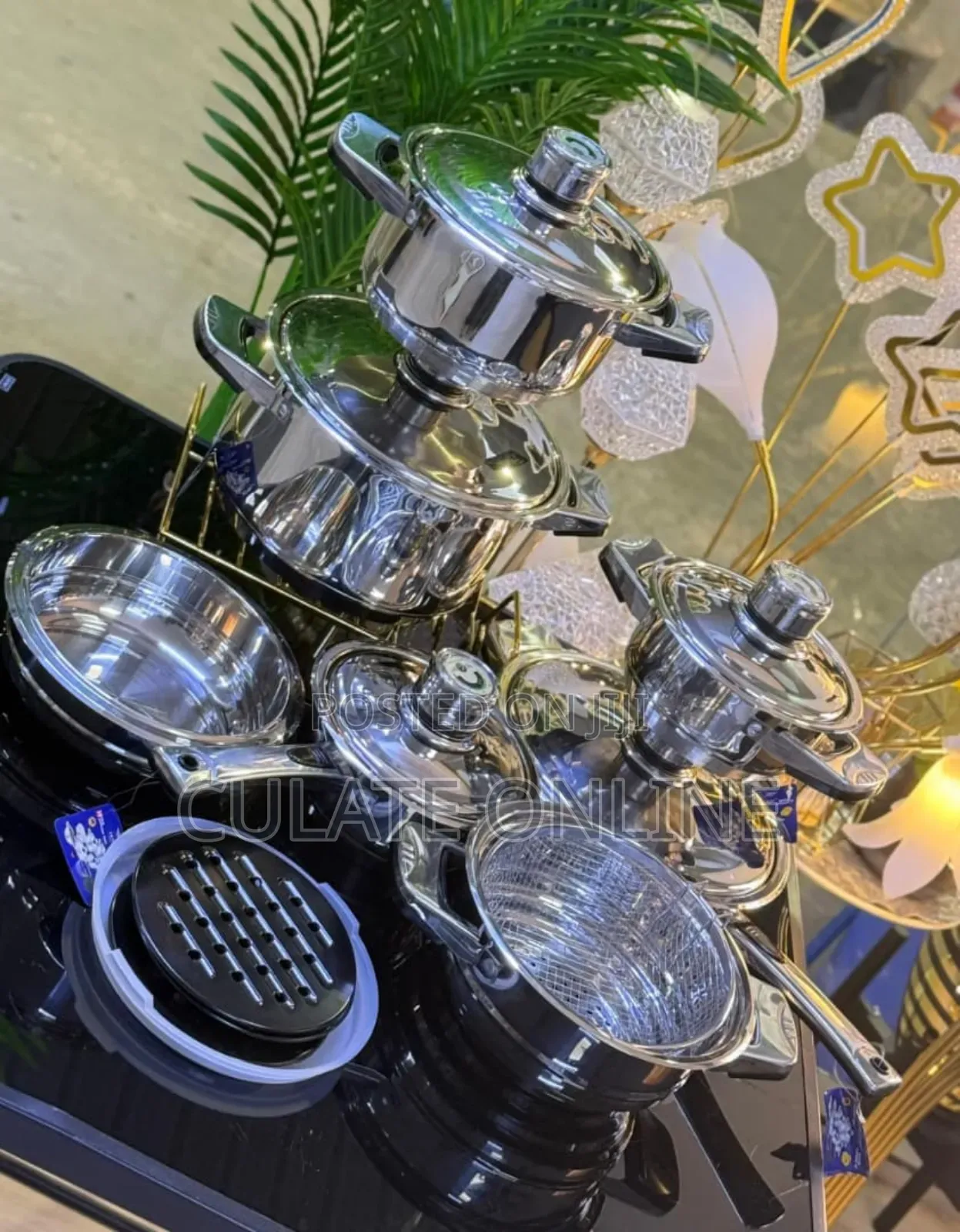 19pcs Stainless Steel Cookware Set