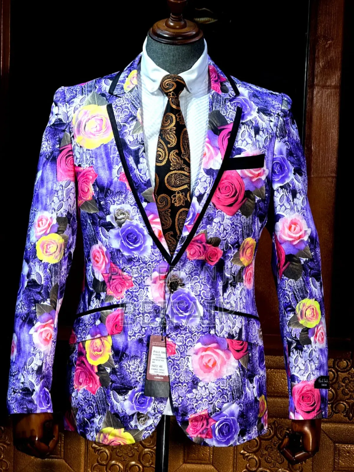 Flowers Design Blazers | Makoti Ya Suti Maua-Maua