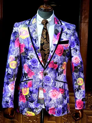 Flowers Design Blazers | Makoti Ya Suti Maua-Maua