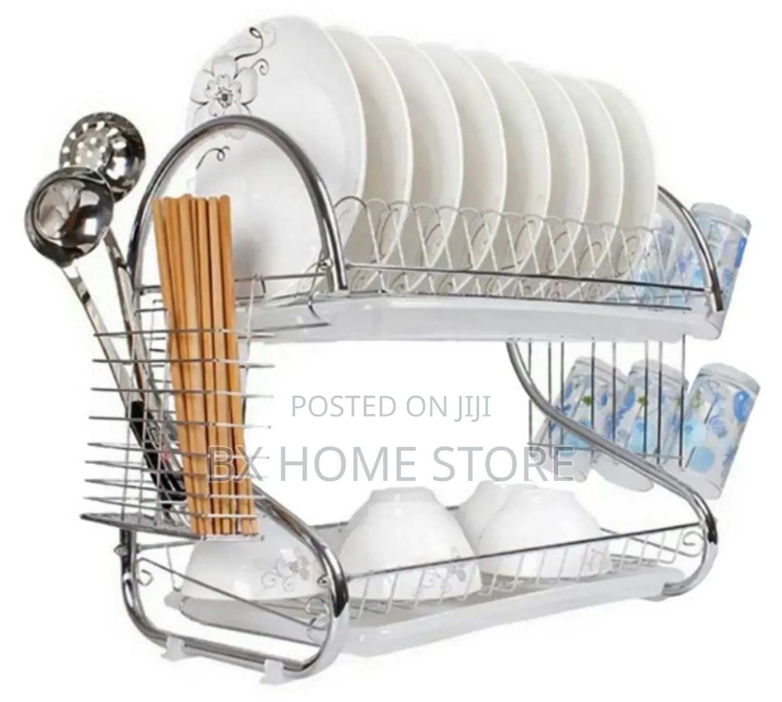 2-Layer Dish Drainer Rack (Large)