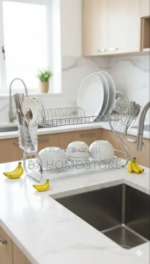 2-Layer Dish Drainer Rack (Large)