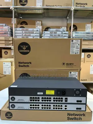 E1000-24p+4cf 24 Poe Ports Commando Switch