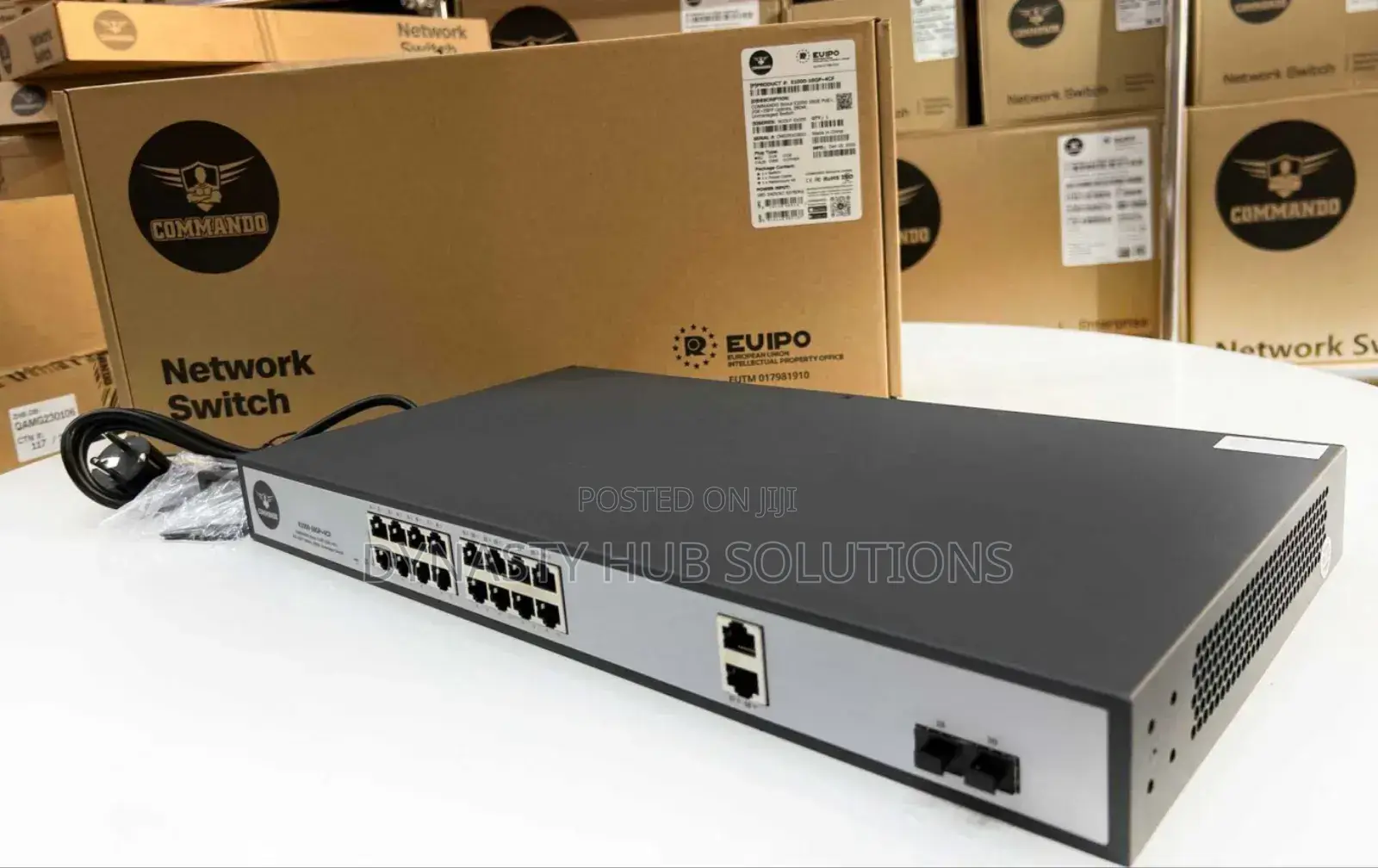 E1000-16gp+4cf 16 Ports Gigabit Full Poe Commando Switch