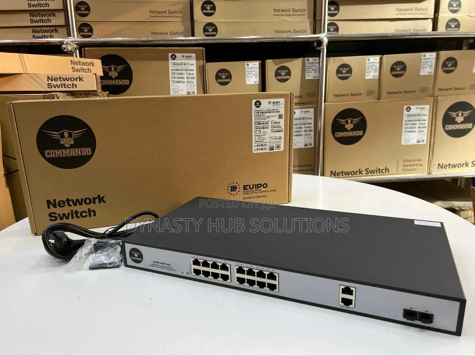 E1000-16p+4cf 16 Ports Full Poe Commando Switch