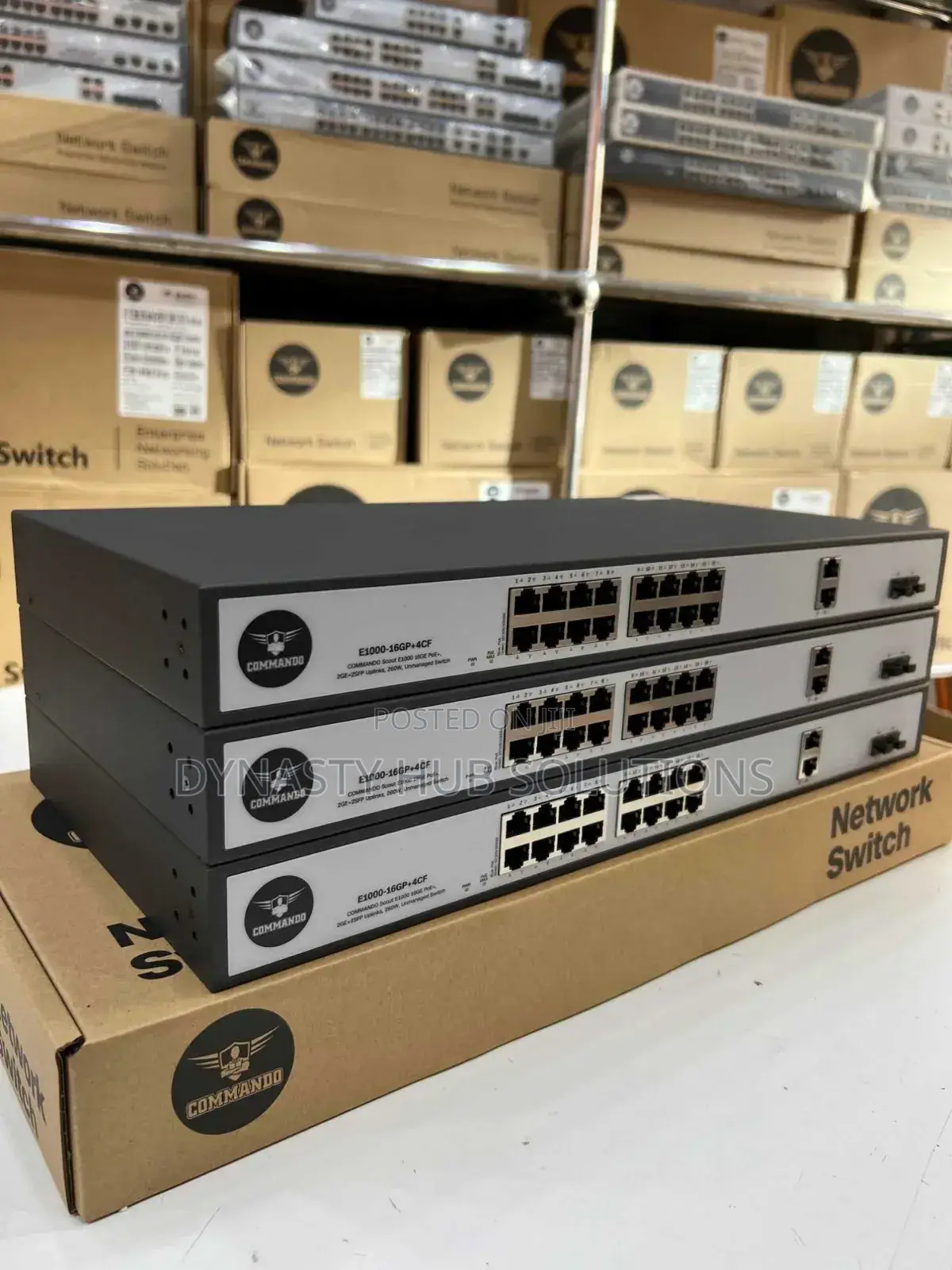 E1000-16p+4cf 16 Ports Full Poe Commando Switch