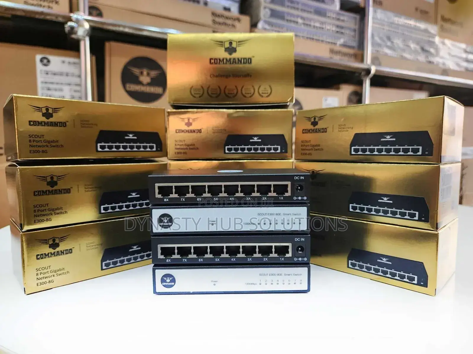 E100-8g 8 Ports Gigabit Commando Switch
