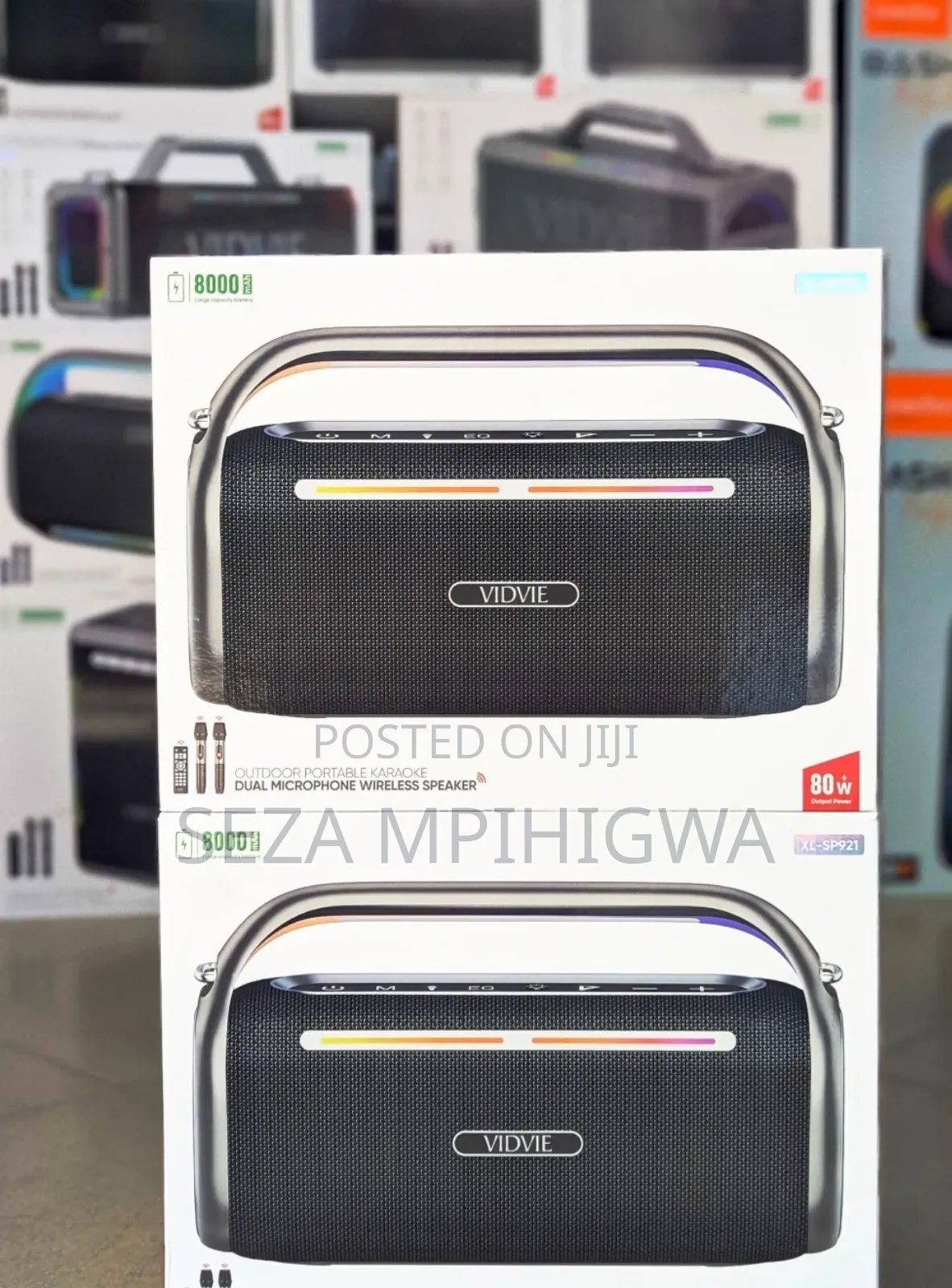 Vidvie Dual Microphone Wireless Speaker
