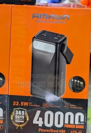 Amaya Power Bank 40000 Mah 22.5w