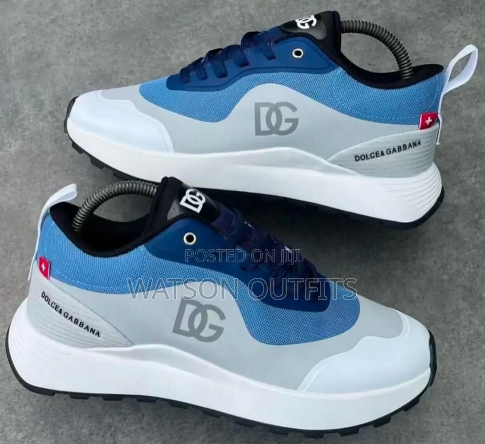Men's Leather Sneaker Shoes Dolce Gabbana Brand New Very Original