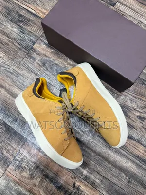 Cat Brand Yellow Colour Men's Leather Shoes New and Original