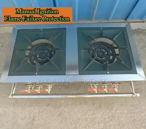 Commercial High Pressure Dual Burner Gas Stove