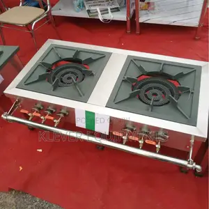 Commercial High Pressure Dual Burner Gas Stove