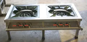 Commercial High Pressure Dual Burner Gas Stove