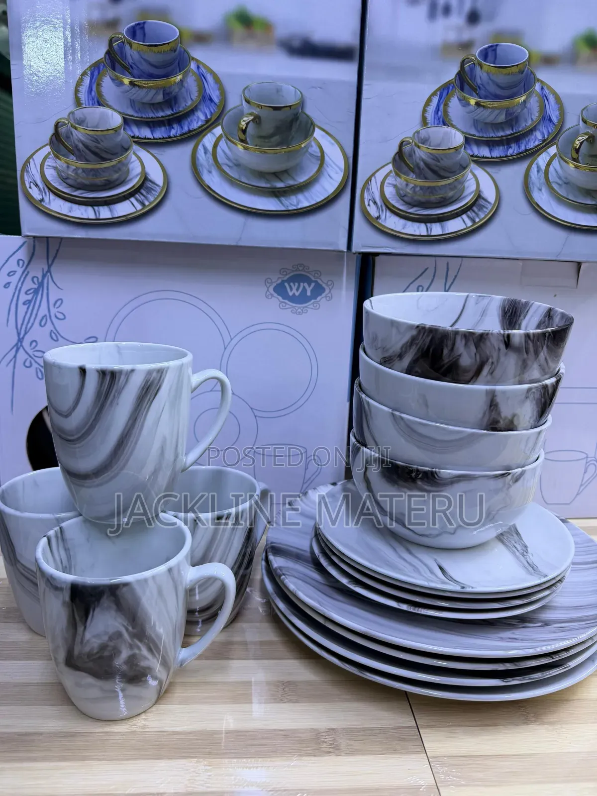 Marble Dinnerset 16pcs