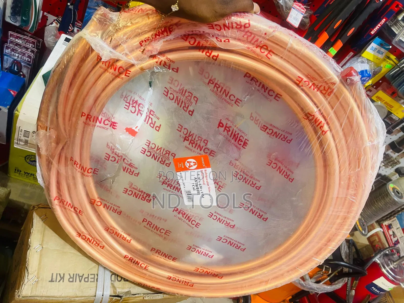 Copper Pipe 5/8′′ × 0.45mm × 15m Astm B200