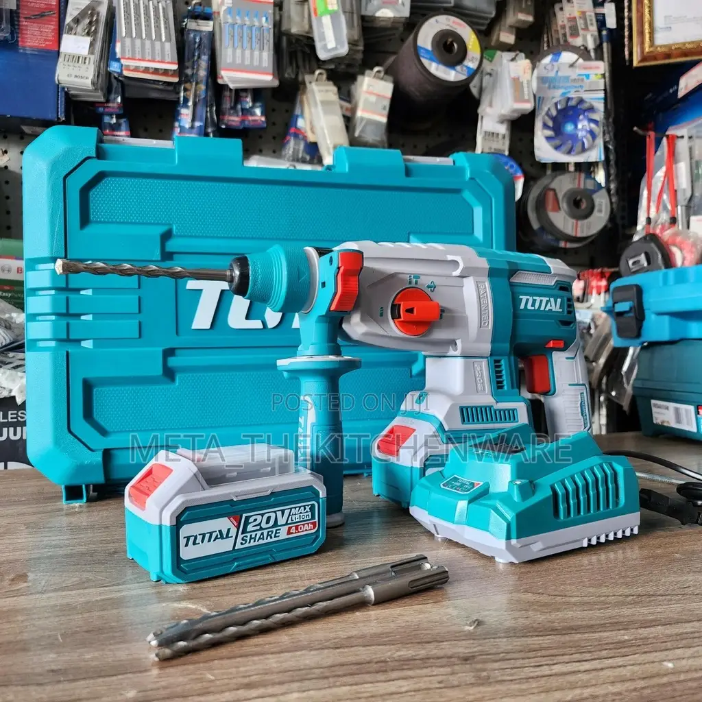 Total Cordless / Rechargeable Rotary Hammer 26mm 20v 2.5j Trhli202682