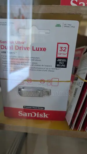 Sandisk Ultra Dual Drive Luxe 32gb Usb-C Flash Drive (High Speed)