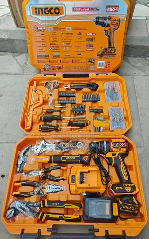 *Cordless Drill 166pcs Set Ingco New