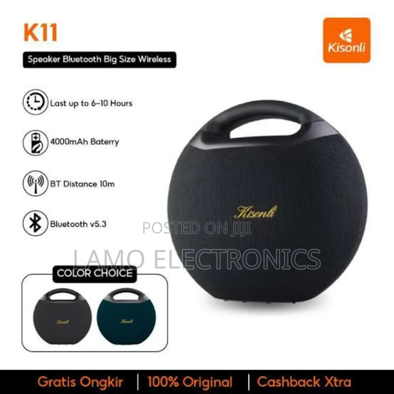 Kisonli K11 50w Bluetooth Stereo Music Speaker