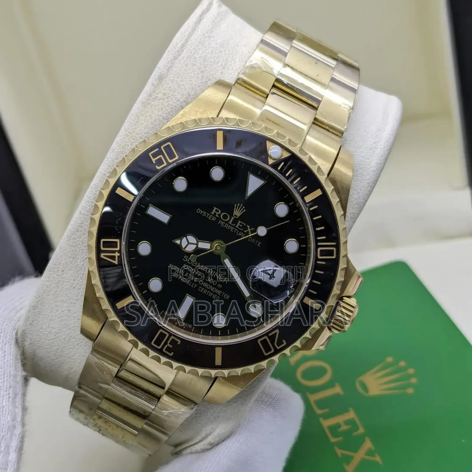 Rolex Submariner Gold and Black