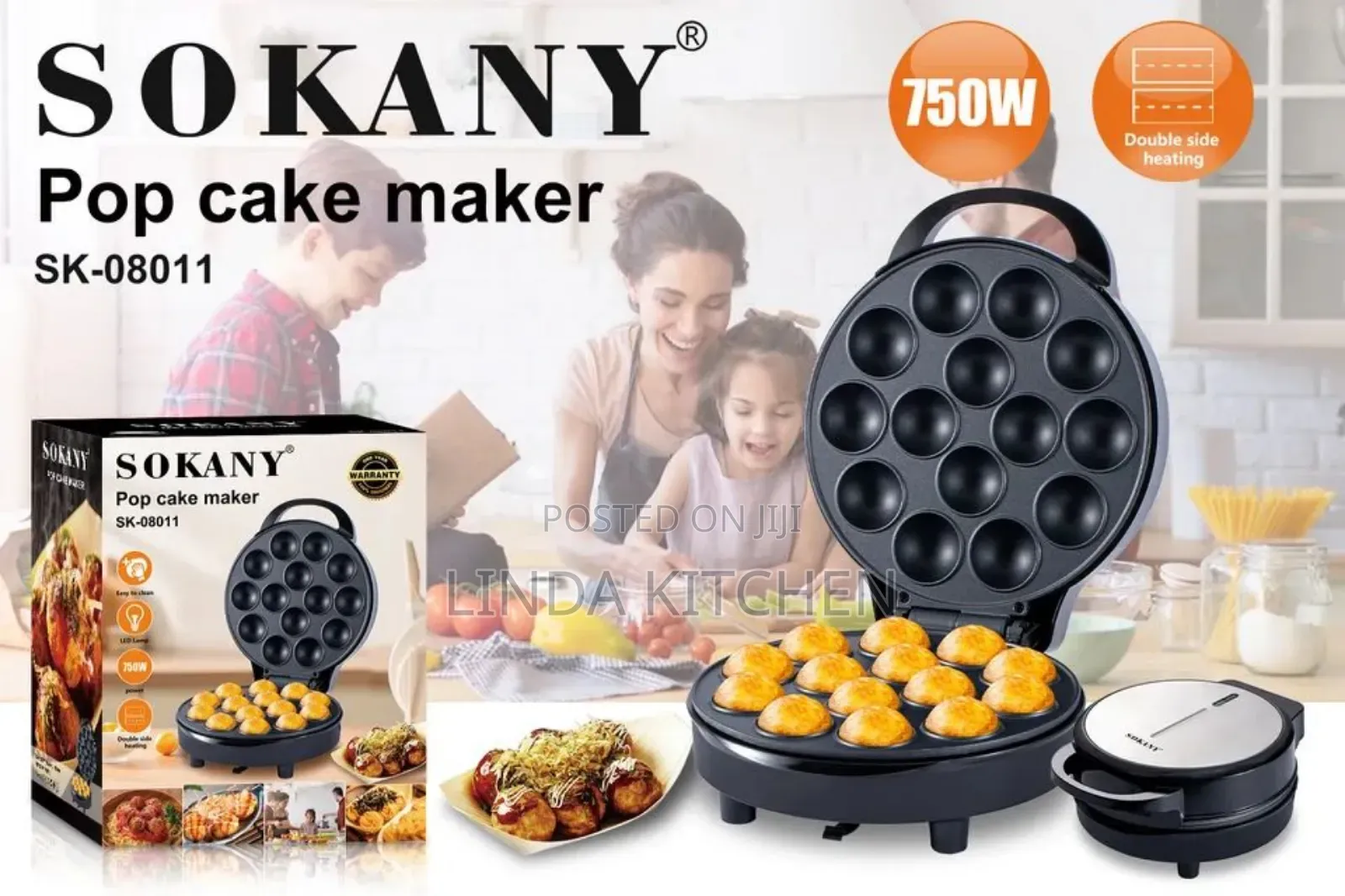 Sokany Pop Cake Maker (Kitumbua Maker) 13holes