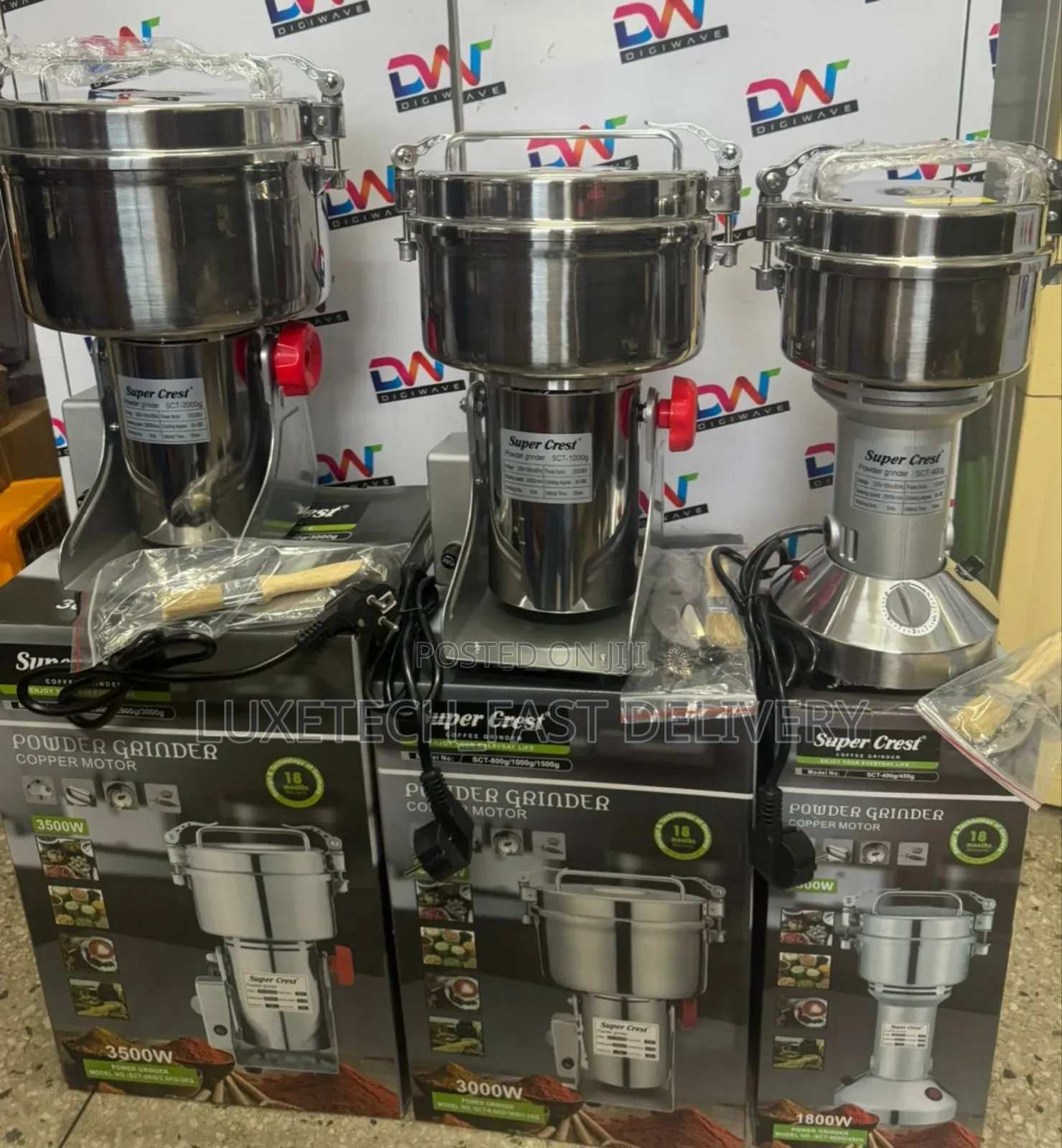 Super Crest Commercial Powder Grinder 2kg/2000 Grams