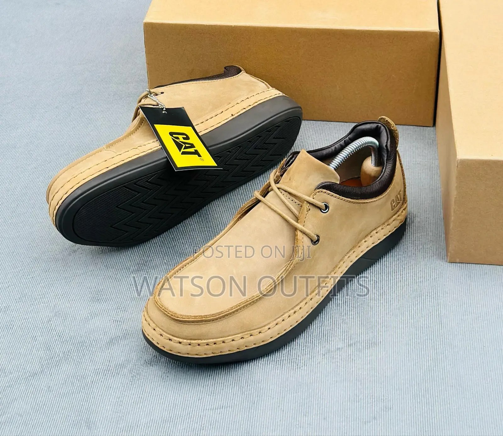Caterpillar Brand New Men's Leather Shoes Excellently Top