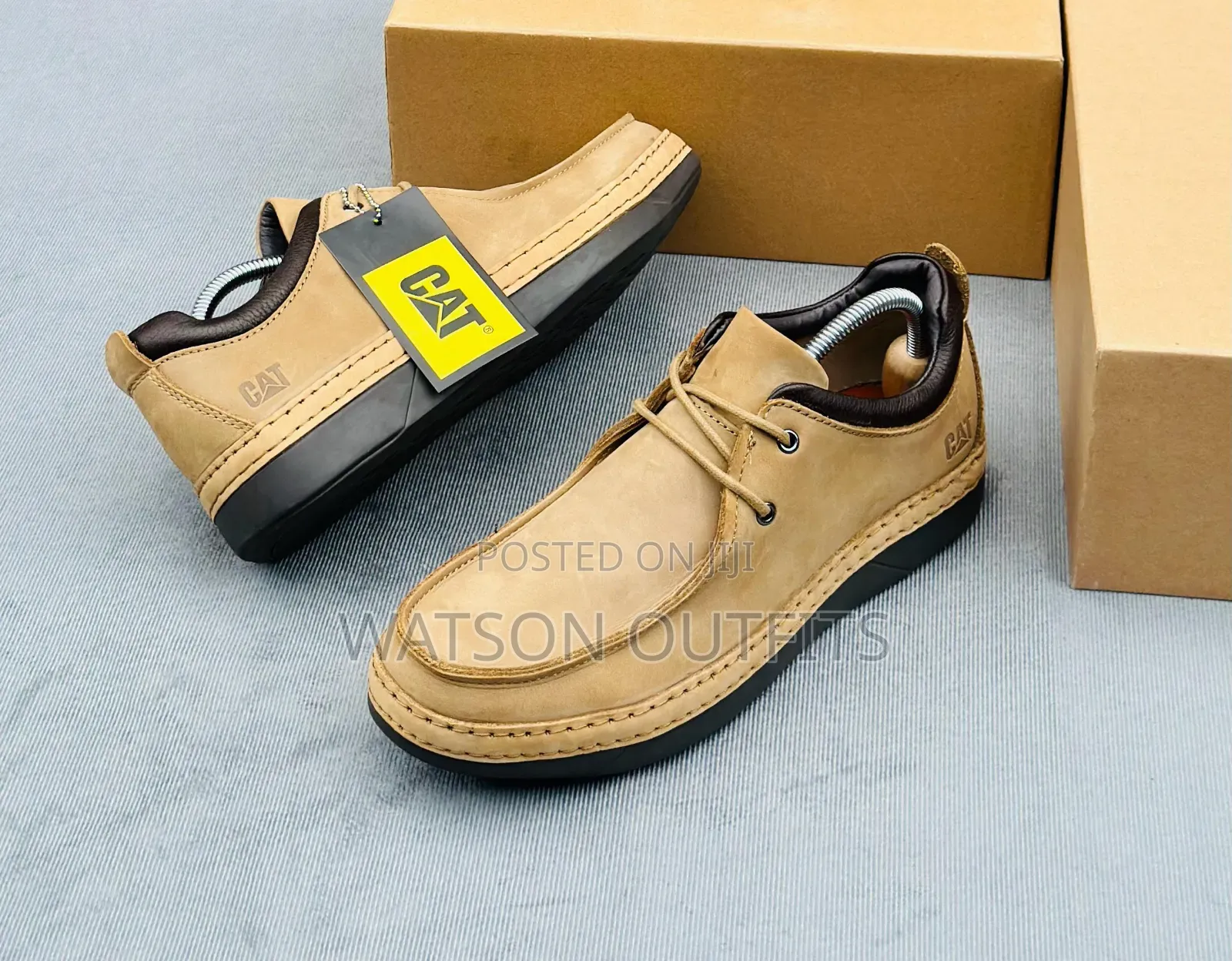 Caterpillar Brand New Men's Leather Shoes Excellently Top