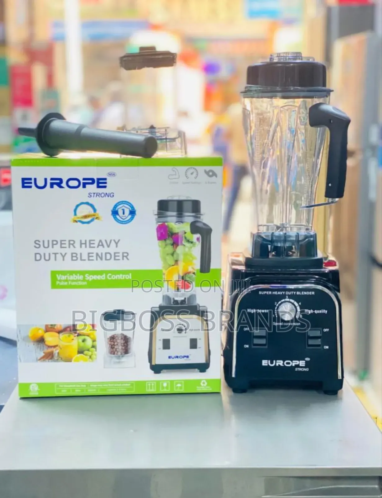 Etm Rubber Floor Matting - Non-Slip Rubber Mat | Heavy Duty | Suitable For Indoor & Outdoor Areas | Black Circular Studs, 120x400cm