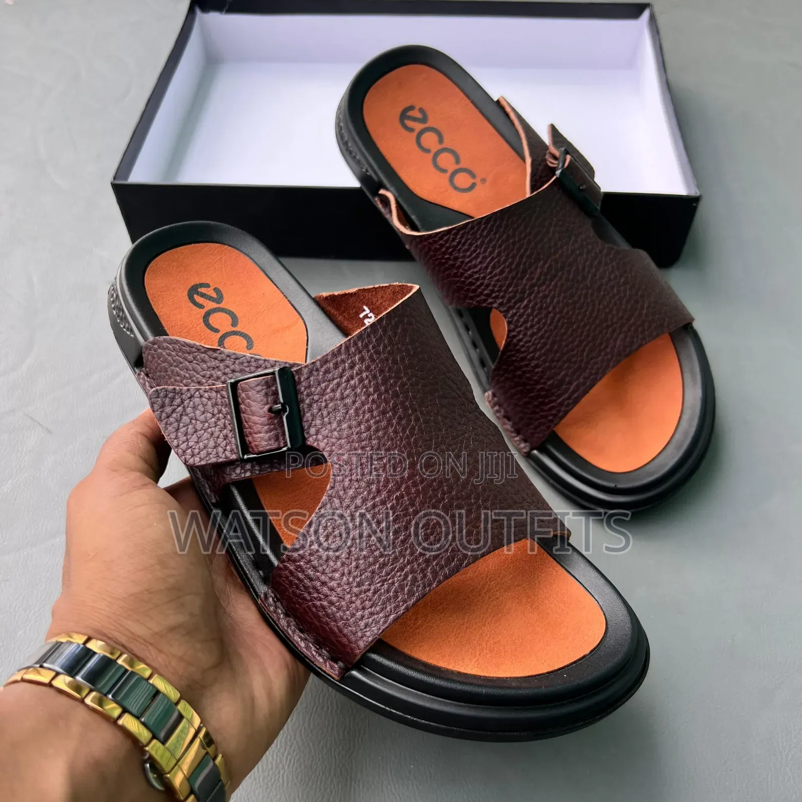 Men's Leather Sandals Ecco Brand Totally New and Original